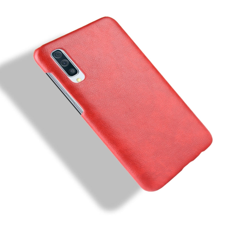 Shockproof Litchi Texture PC + PU Case for Galaxy A50