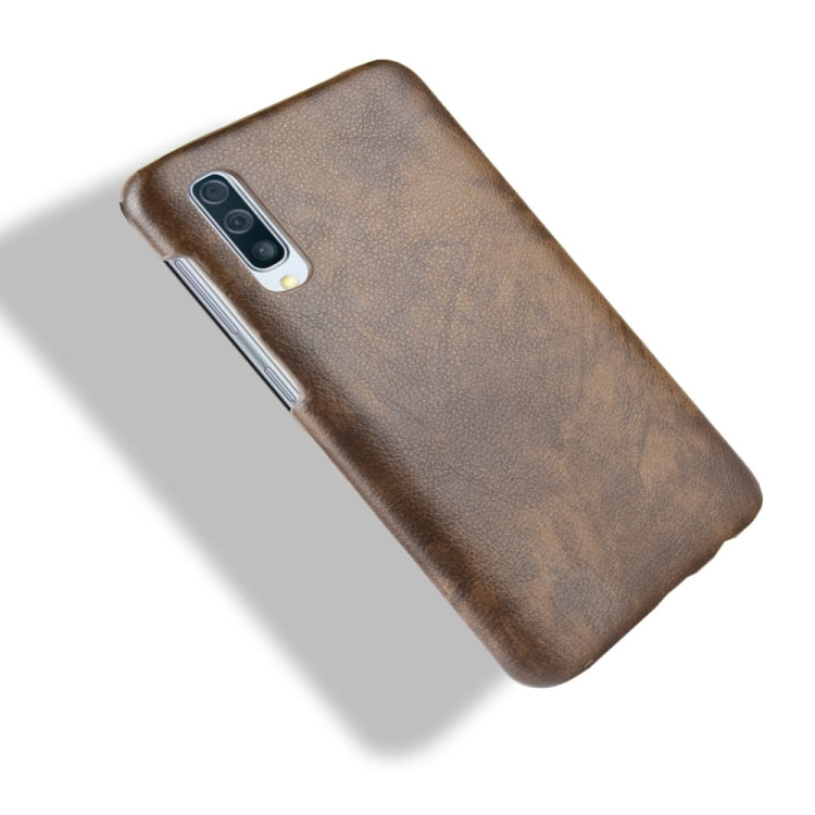 Shockproof Litchi Texture PC + PU Case for Galaxy A50