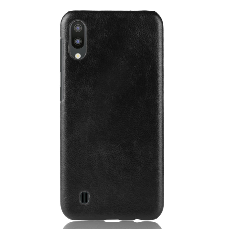 Shockproof Litchi Texture PC + PU Case for Galaxy M10