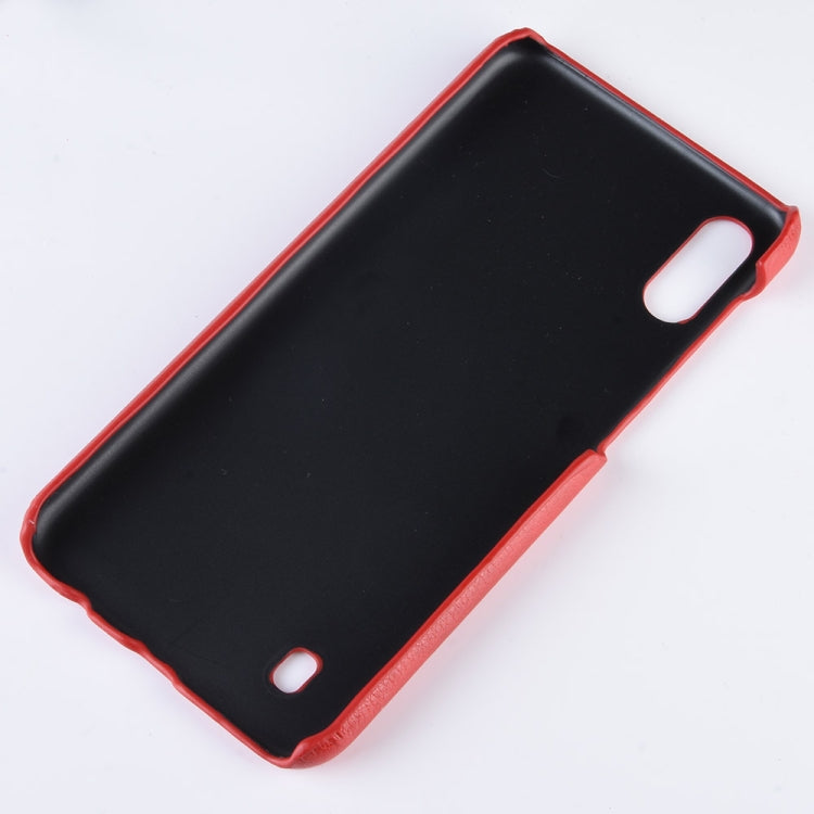 Shockproof Litchi Texture PC + PU Case for Galaxy M10