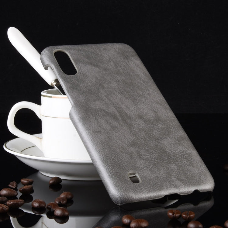 Shockproof Litchi Texture PC + PU Case for Galaxy M10