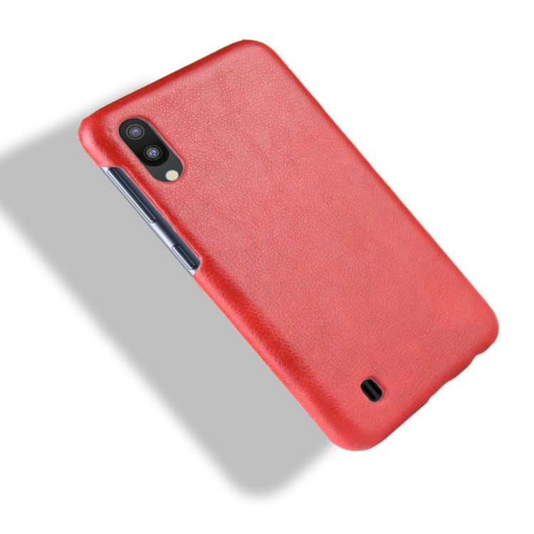 Shockproof Litchi Texture PC + PU Case for Galaxy M10