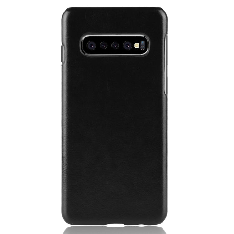 Shockproof Litchi Texture PC + PU Case for Galaxy S10 5G
