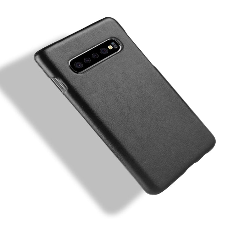 Shockproof Litchi Texture PC + PU Case for Galaxy S10 5G