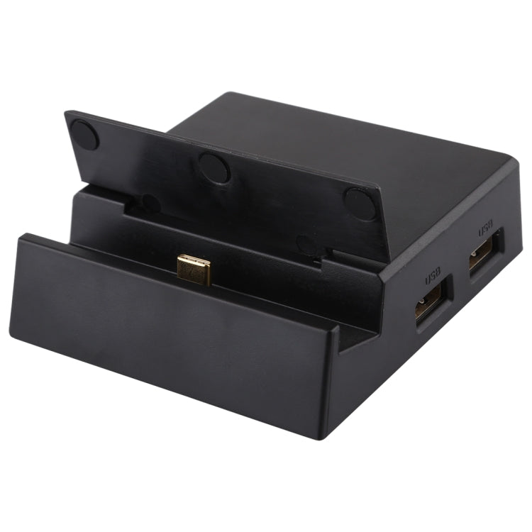V105 USB-C / Type-C to USB 2.0 x 3 + USB-C / Type-C + HDMI + Audio Port + SD / TF Card Reader Multi-function Phone Stand HUB Docking Station