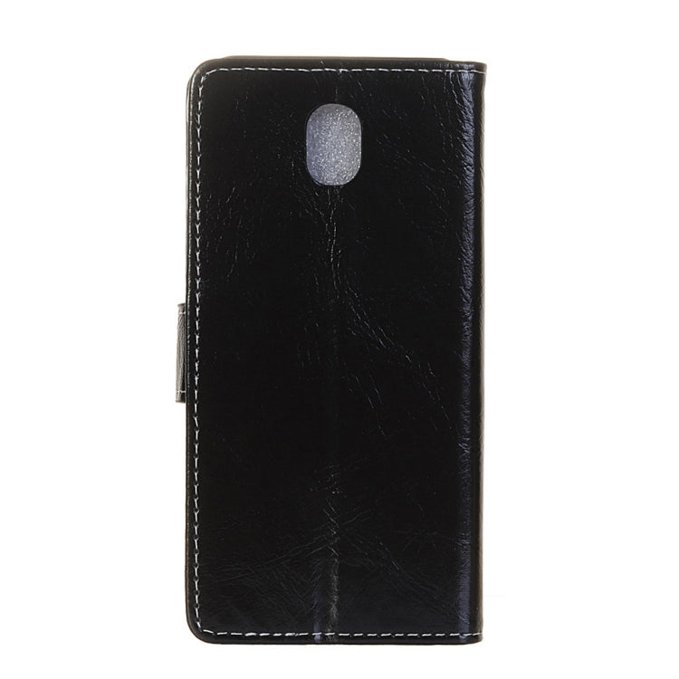 Retro Crazy Horse Texture Horizontal Flip Leather Case for Galaxy J3 (2018), with Holder & Card Slots & Photo Frame