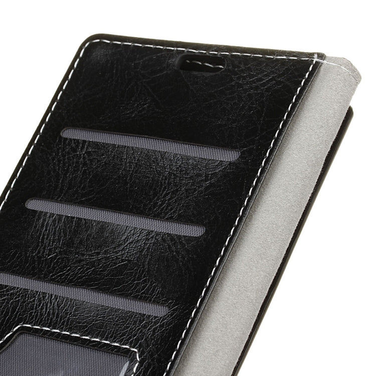 Retro Crazy Horse Texture Horizontal Flip Leather Case for Galaxy J3 (2018), with Holder & Card Slots & Photo Frame
