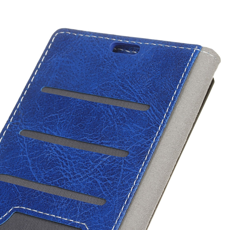 Retro Crazy Horse Texture Horizontal Flip Leather Case for Galaxy J3 (2018), with Holder & Card Slots & Photo Frame