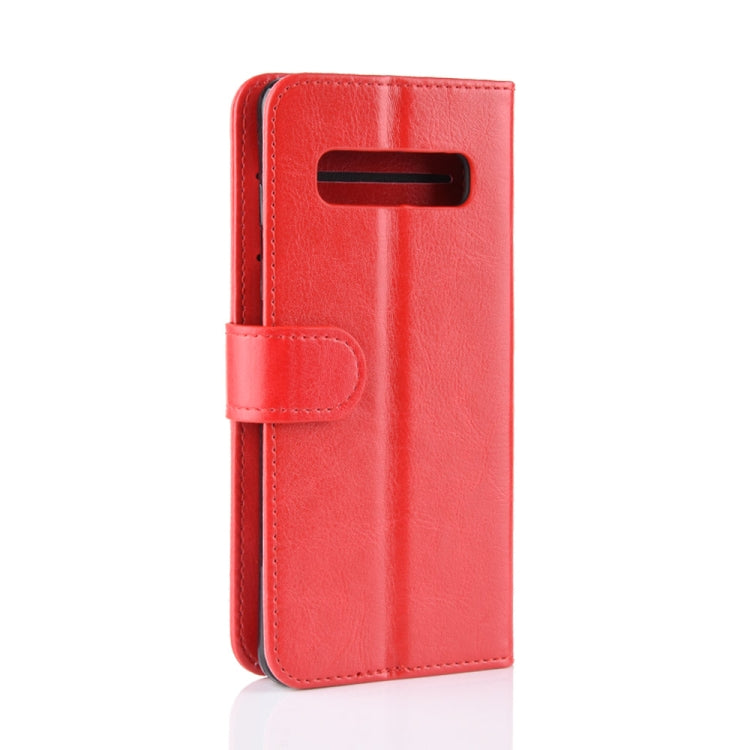 R64 Texture Single Fold Horizontal Flip Leather Case for Galaxy S10+, with Holder & Card Slots & Wallet