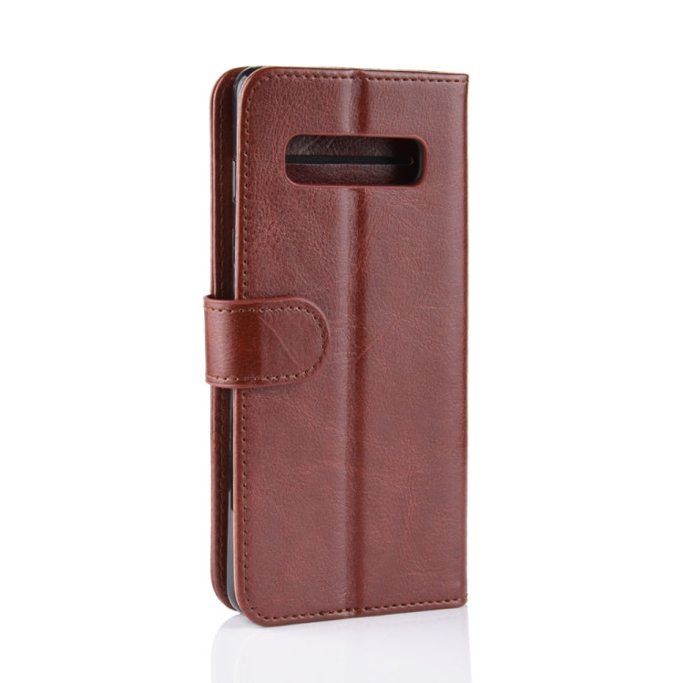 R64 Texture Single Fold Horizontal Flip Leather Case for Galaxy S10+, with Holder & Card Slots & Wallet