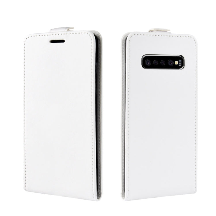 Business Style Vertical Flip TPU Leather Case for Galaxy S10+, with Card Slot