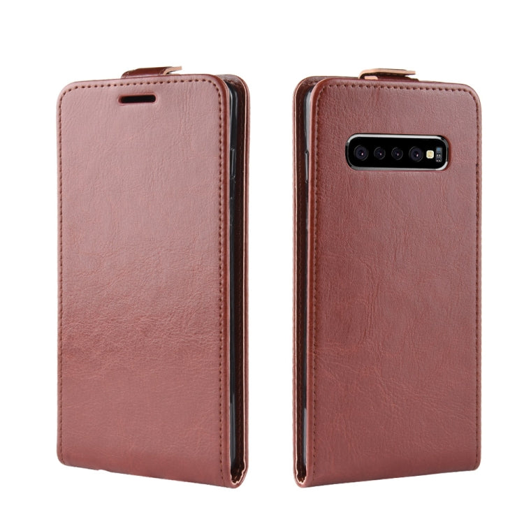 Business Style Vertical Flip TPU Leather Case for Galaxy S10+, with Card Slot