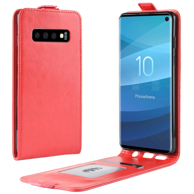Business Style Vertical Flip TPU Leather Case for Galaxy S10, with Card Slot