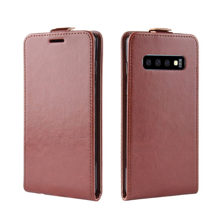 Business Style Vertical Flip TPU Leather Case for Galaxy S10, with Card Slot