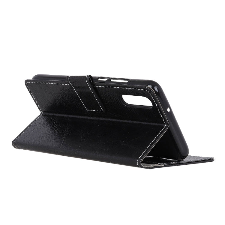 Retro Crazy Horse Texture Horizontal Flip Leather Case for Galaxy A10e, with Holder & Card Slots & Wallet & Photo Frame