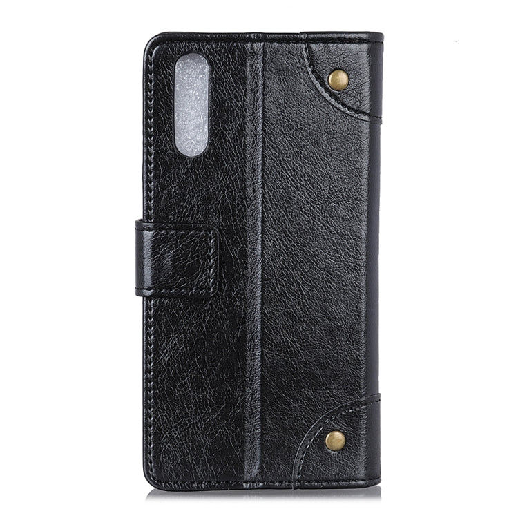 Copper Buckle Nappa Texture Horizontal Flip Leather Case for Galaxy A10e, with Holder & Card Slots & Wallet