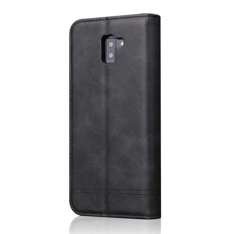 Casual Style Retro Crazy Horse Texture Horizontal Flip Leather Case for Galaxy  J6+ / J6 Prime, with Card Slots & Holder & Wallet