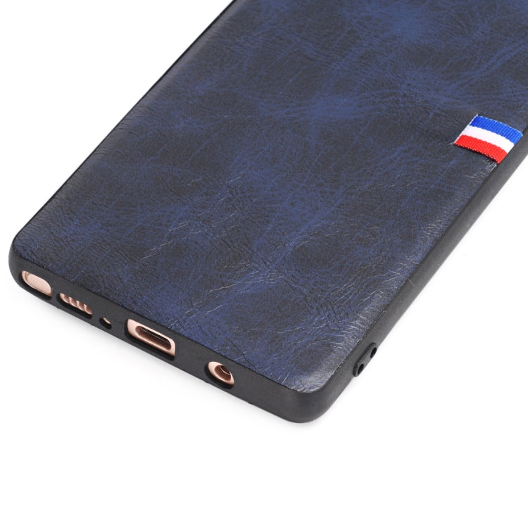 For Galaxy Note 8 PU Leather Crazy Horse Texture Flag Detail Protective Back Case