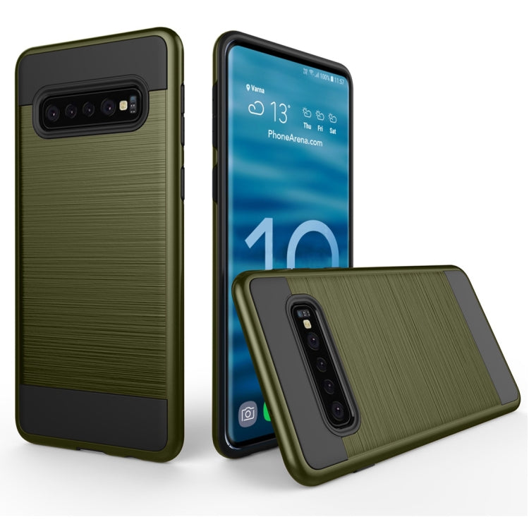 Brushed Texture PC + TPU Protective Case for Galaxy S10 5G