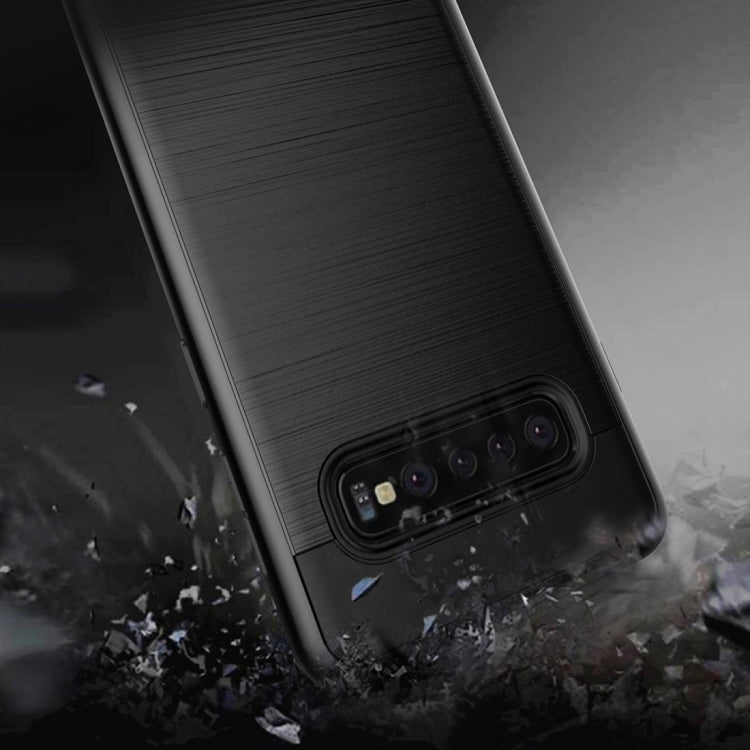 Brushed Texture PC + TPU Protective Case for Galaxy S10 5G