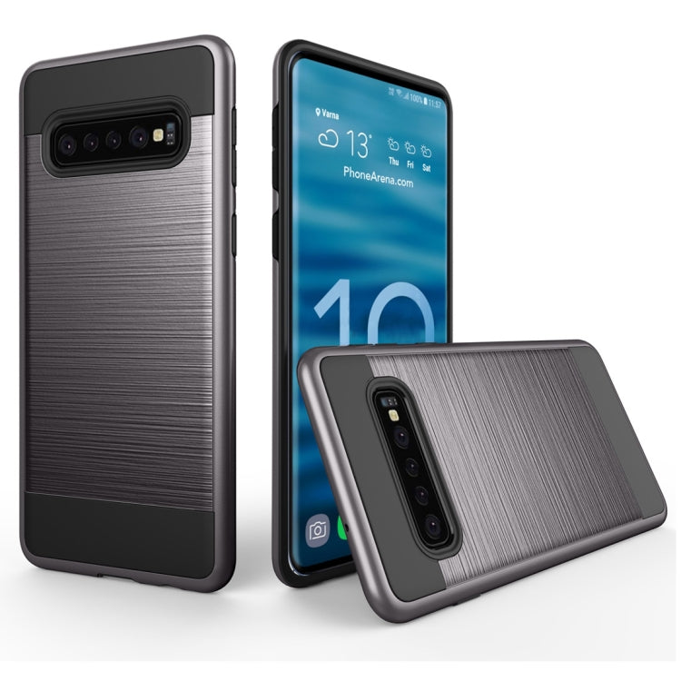 Brushed Texture PC + TPU Protective Case for Galaxy S10 5G