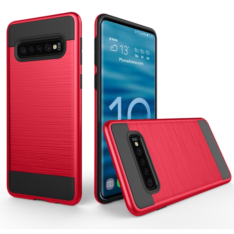 Brushed Texture PC + TPU Protective Case for Galaxy S10 5G