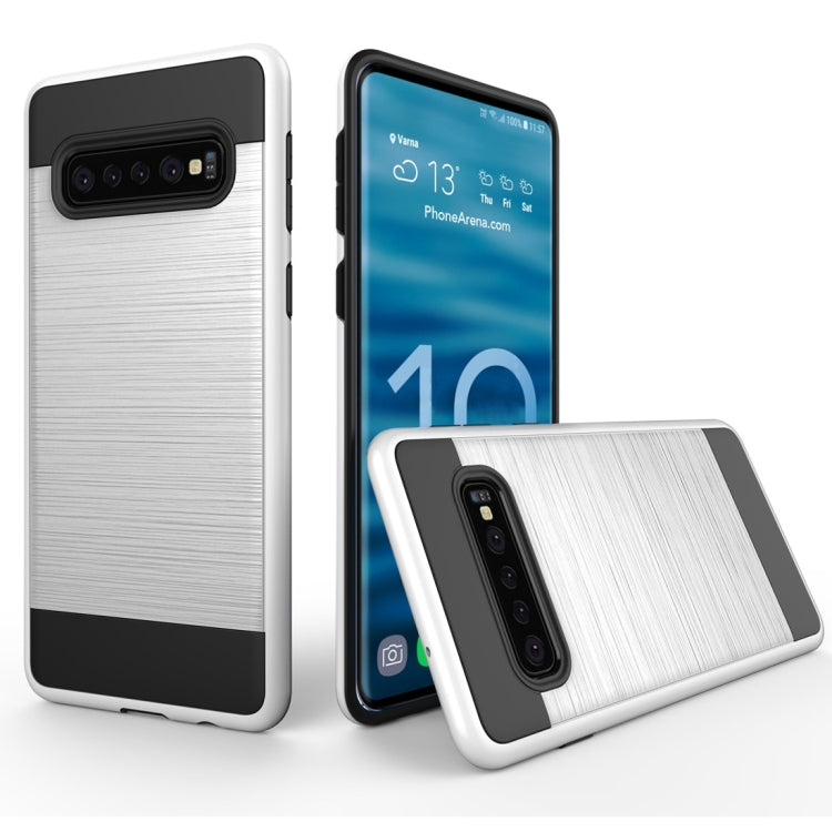 Brushed Texture PC + TPU Protective Case for Galaxy S10 5G