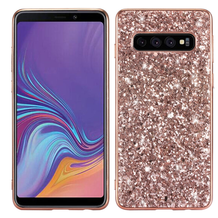 Glitter Powder Shockproof TPU Case for Galaxy S10 5G