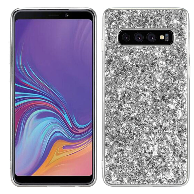Glitter Powder Shockproof TPU Case for Galaxy S10 5G