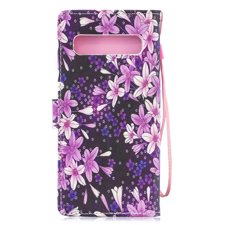 Lily Pattern Horizontal Flip Leather Case for Galaxy S10 5G, with Holder & Card Slots & Wallet