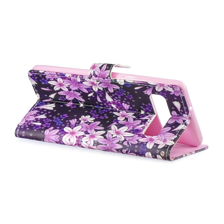 Lily Pattern Horizontal Flip Leather Case for Galaxy S10 5G, with Holder & Card Slots & Wallet