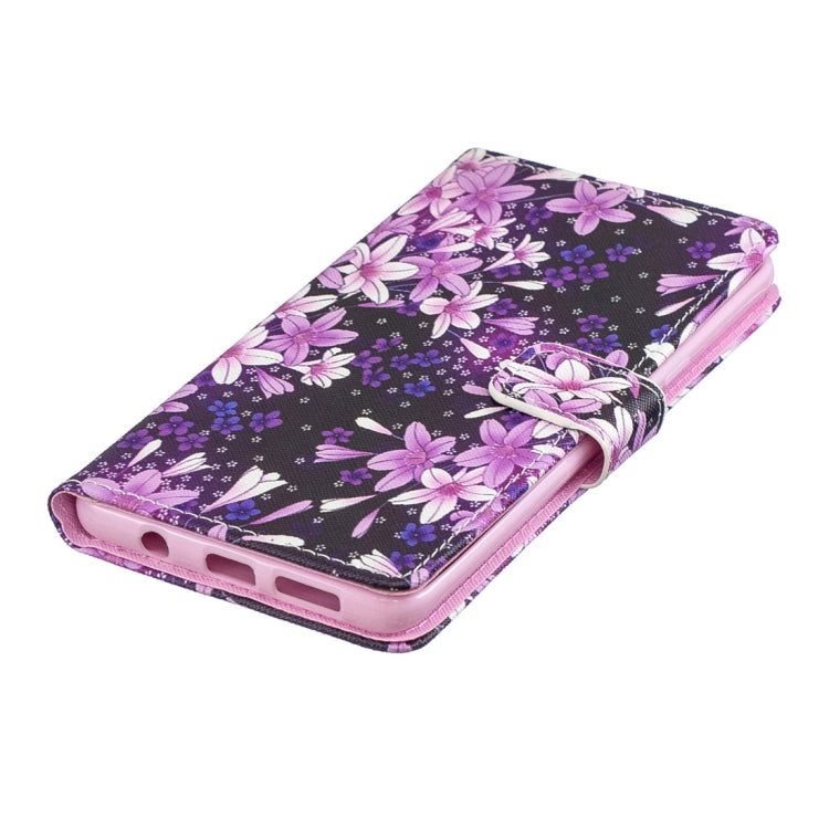 Lily Pattern Horizontal Flip Leather Case for Galaxy S10 5G, with Holder & Card Slots & Wallet