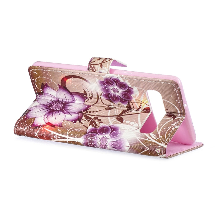 Lotus Pattern Horizontal Flip Leather Case for Galaxy S10 5G, with Holder & Card Slots & Wallet