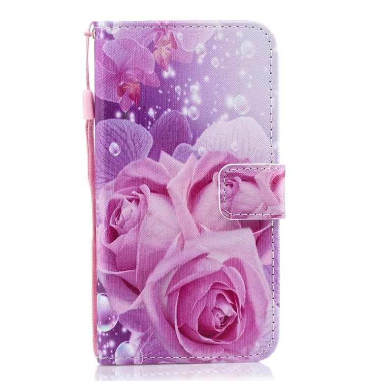 Rose Pattern Horizontal Flip Leather Case for Galaxy S10 5G, with Holder & Card Slots & Wallet