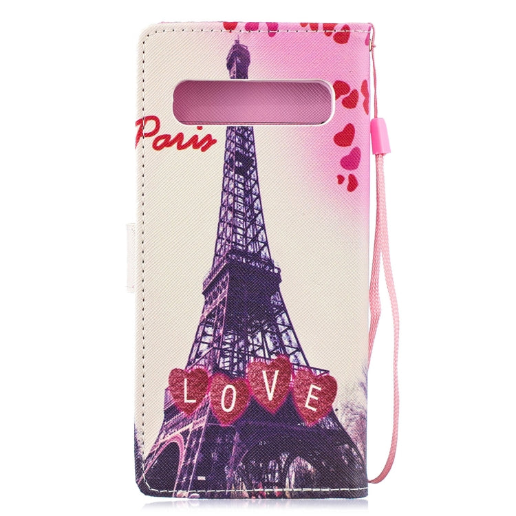 Love Tower Pattern Horizontal Flip Leather Case for Galaxy S10 5G, with Holder & Card Slots & Wallet