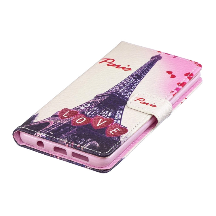 Love Tower Pattern Horizontal Flip Leather Case for Galaxy S10 5G, with Holder & Card Slots & Wallet