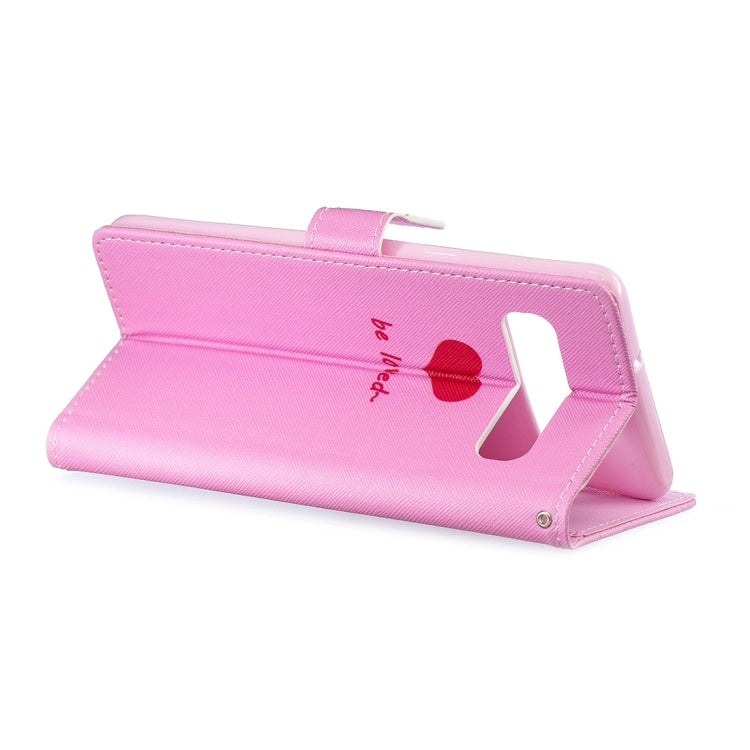 Heart Pattern Horizontal Flip Leather Case for Galaxy S10 5G, with Holder & Card Slots & Wallet