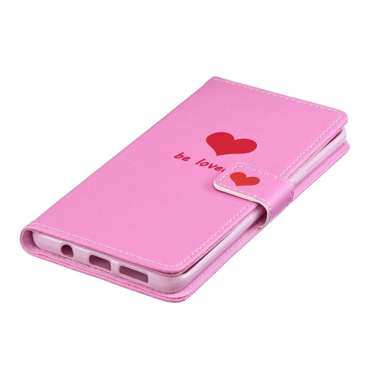 Heart Pattern Horizontal Flip Leather Case for Galaxy S10 5G, with Holder & Card Slots & Wallet