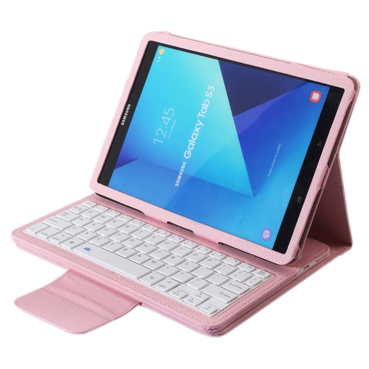 SA860 For Galaxy Tab S6 10.5 inch T860 / T865 Litchi Texture Detachable Bluetooth Keyboard Leather Tablet Case with Stand Function