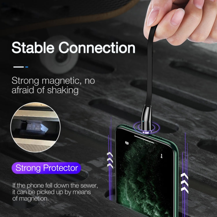 CAFELE Excellent Action Series USB to Micro USB Retractable Zinc Alloy Magnetic Adsorption Charging Data Cable, Length: 1m