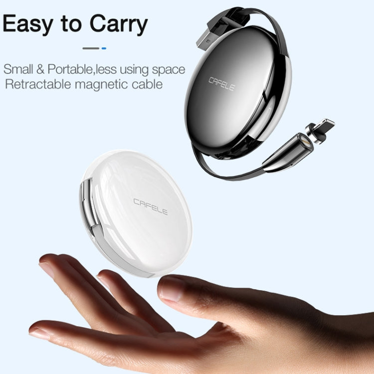CAFELE Excellent Action Series USB to Micro USB Retractable Zinc Alloy Magnetic Adsorption Charging Data Cable, Length: 1m