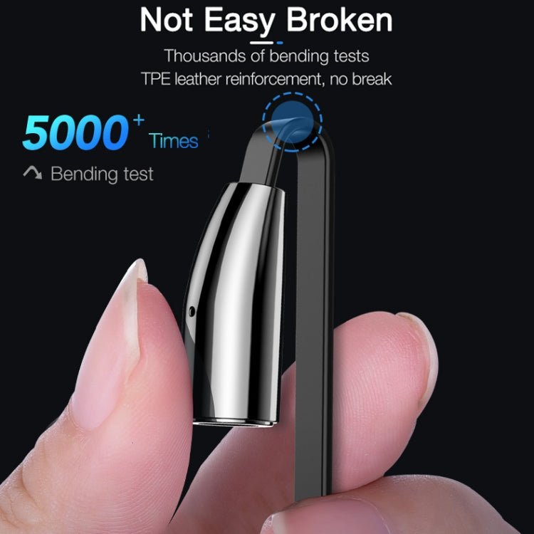 CAFELE Excellent Action Series USB to Micro USB Retractable Zinc Alloy Magnetic Adsorption Charging Data Cable, Length: 1m