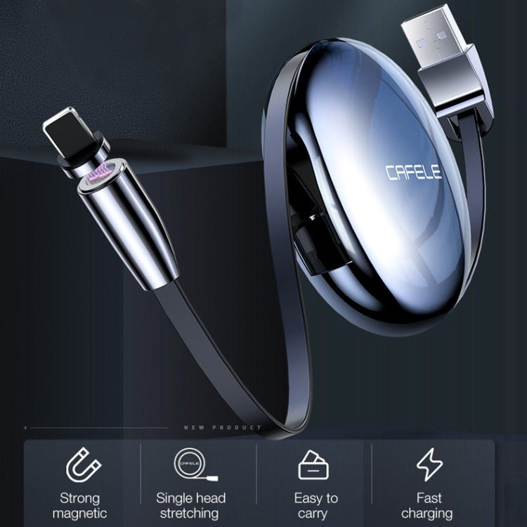 CAFELE Excellent Action Series USB to Micro USB Retractable Zinc Alloy Magnetic Adsorption Charging Data Cable, Length: 1m