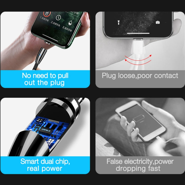 CAFELE Excellent Action Series USB to Micro USB Retractable Zinc Alloy Magnetic Adsorption Charging Data Cable, Length: 1m