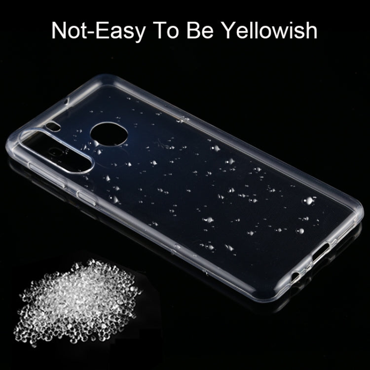 For Galaxy A21 0.75mm Ultrathin Transparent TPU Soft Protective Case