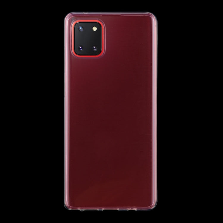 For Galaxy A81 0.75mm Ultrathin Transparent TPU Soft Protective Case