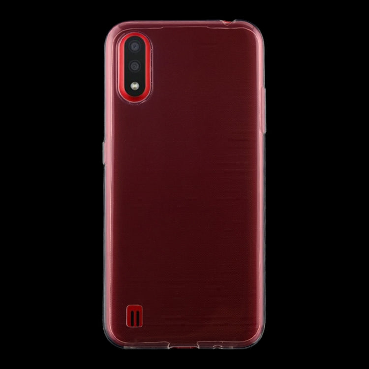For Galaxy A01 0.75mm Ultrathin Transparent TPU Soft Protective Case