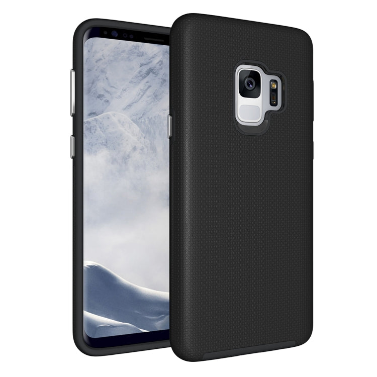 For Galaxy S9 Anti-slip Armor Texture TPU + PC Protective Case Back Cover Shell