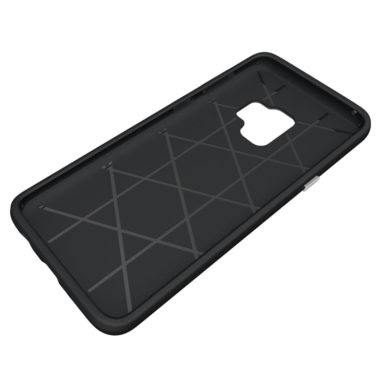 For Galaxy S9 Anti-slip Armor Texture TPU + PC Protective Case Back Cover Shell
