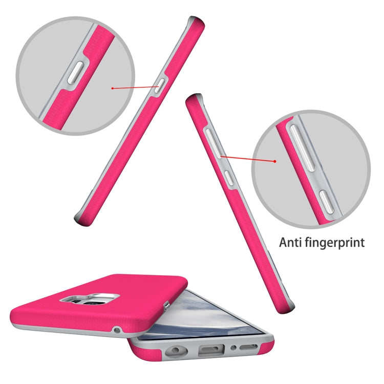 For Galaxy S9 Anti-slip Armor Texture TPU + PC Protective Case Back Cover Shell